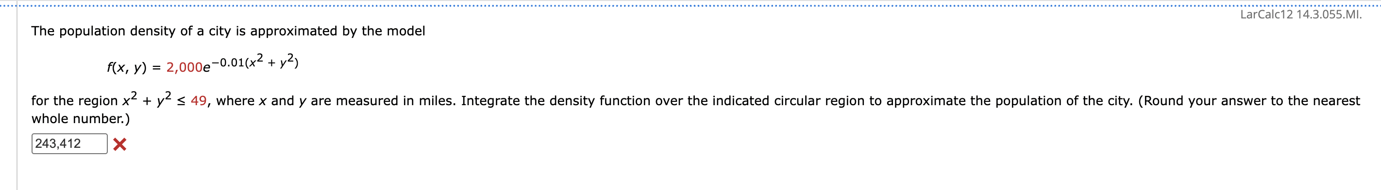 Find a such that the line x = a divides the