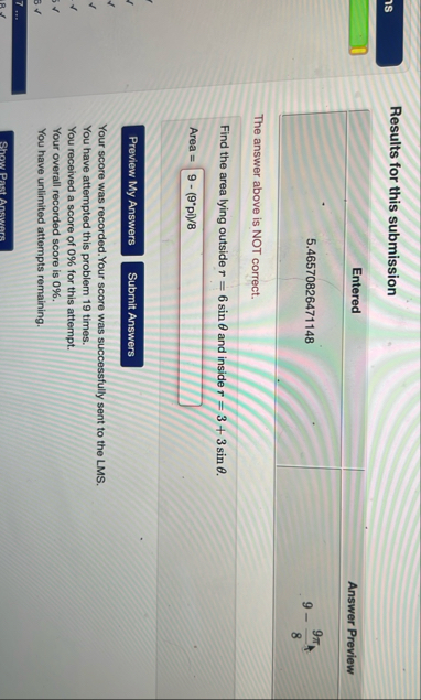 Results for this submission \ table [ [ Entered ,