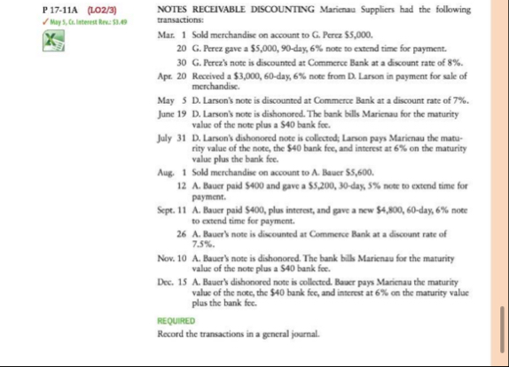 P 1 7 - 1 1 A ( LO 2 / 3 ) May 5 , En . Interest