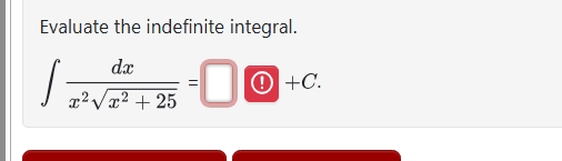 Evaluate the indefinite integral. d x x 2 x 2 + 2