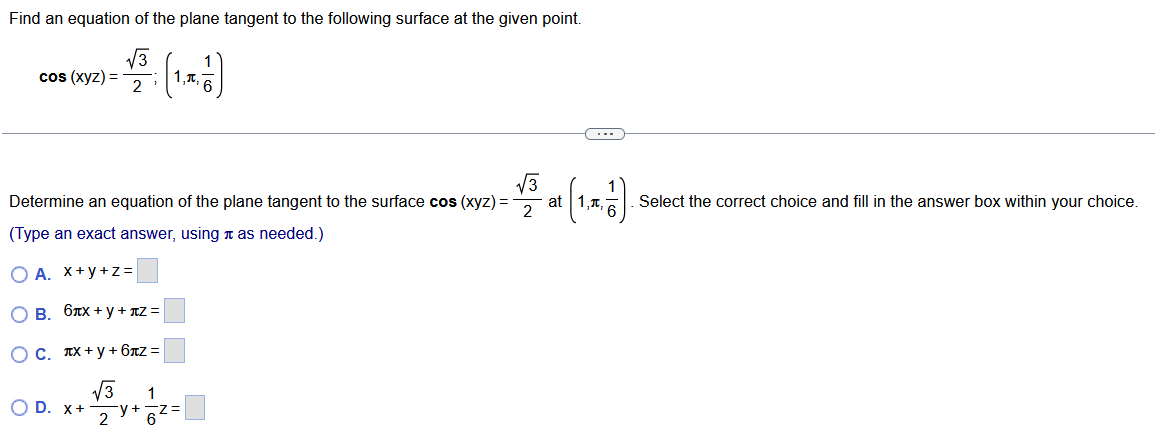 1 5 . 6 . 3 1 Find an equation of the plane