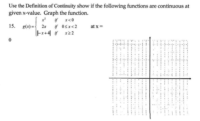 Use the Definition o f Continuity show i f the