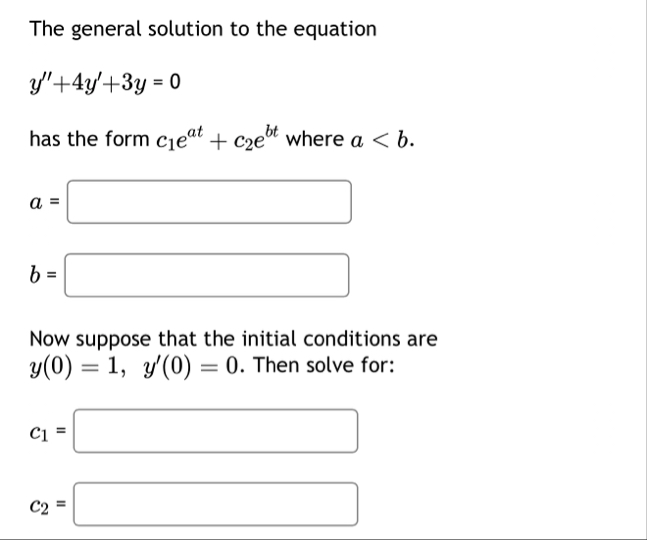 The general solution to the equation y ' ' 4 y '