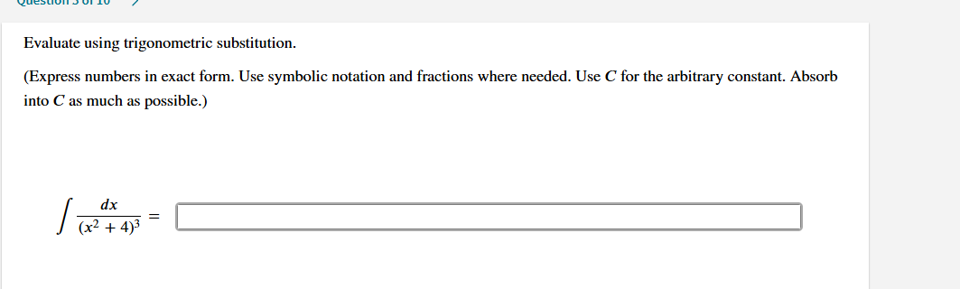 C for the arbitrary constant. Absorb into C a s