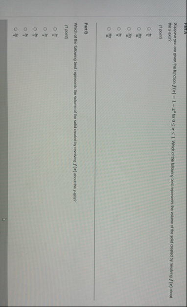 Parta Suppose you are given the function f ( x )