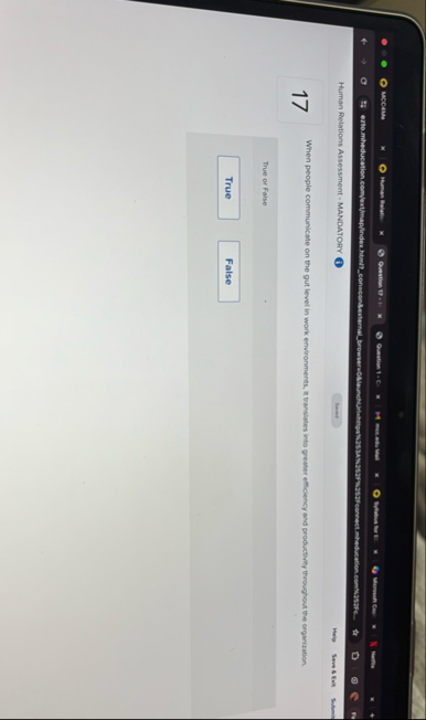 Human Relations Assessment - MANDATORY ( B ) Hapo