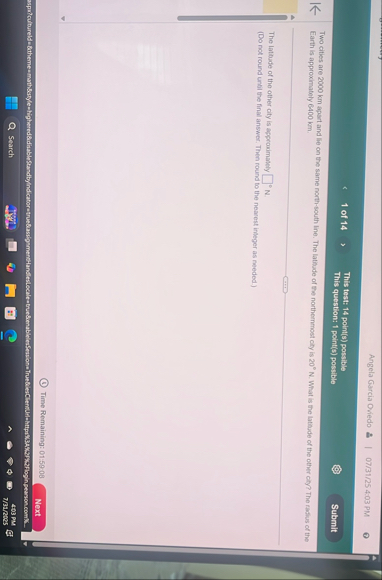 Angela Garcia Oviedo 0 7 / 3 1 / 2 5 4 : 0 3 PM 1