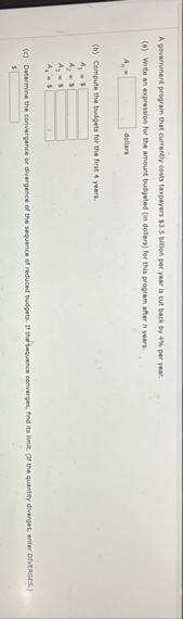 A government pregram that currently cests