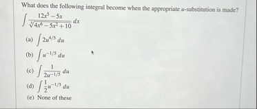 What does the following integral become when the