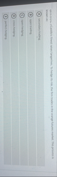 Q 1 D Ch 2 3 Q No . 2 7 Castillo's Finest raises