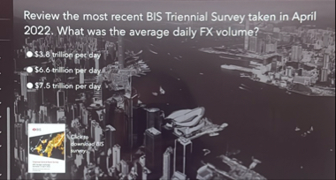 Review the most recent BIS Triennial Survey taken