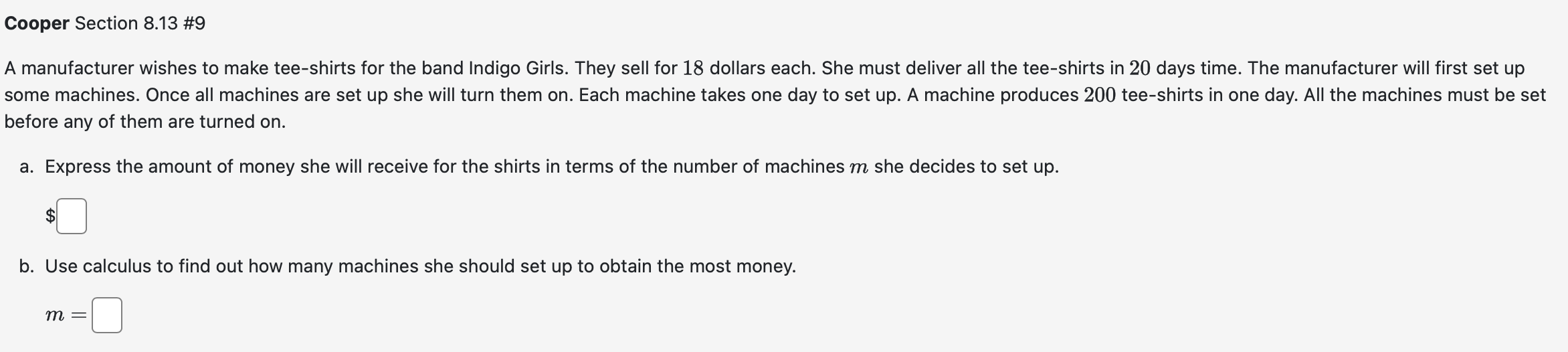 Cooper Section 8 . 1 3 \ # 9 A manufacturer