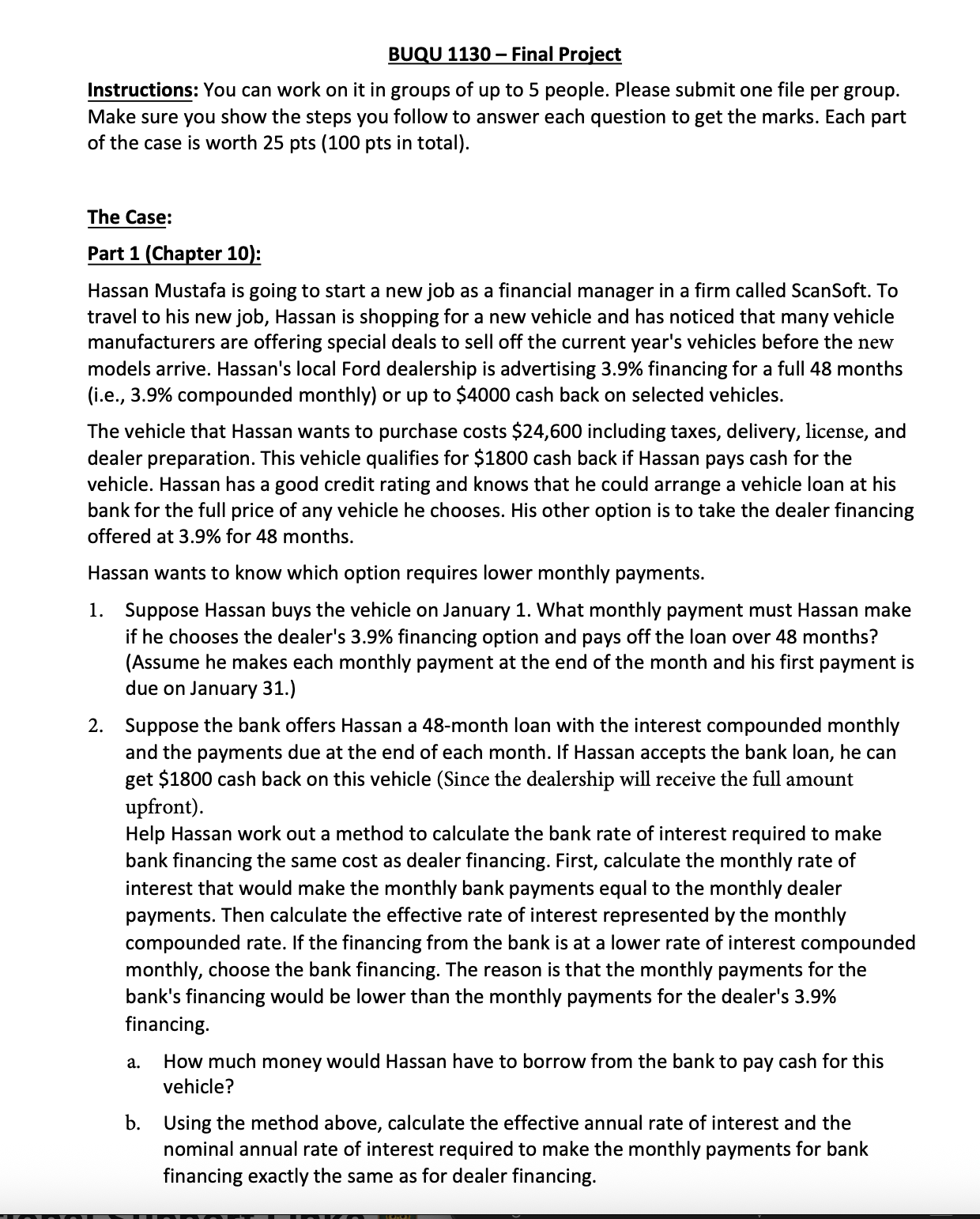 The Case: Part 1 ( Chapter 1 0 : Hassan Mustafa