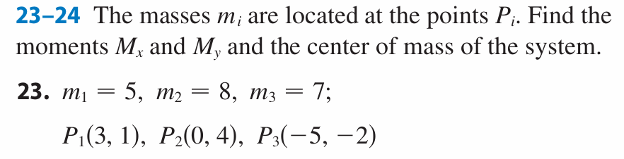 2 3 - 2 4 The masses m i are located a t the