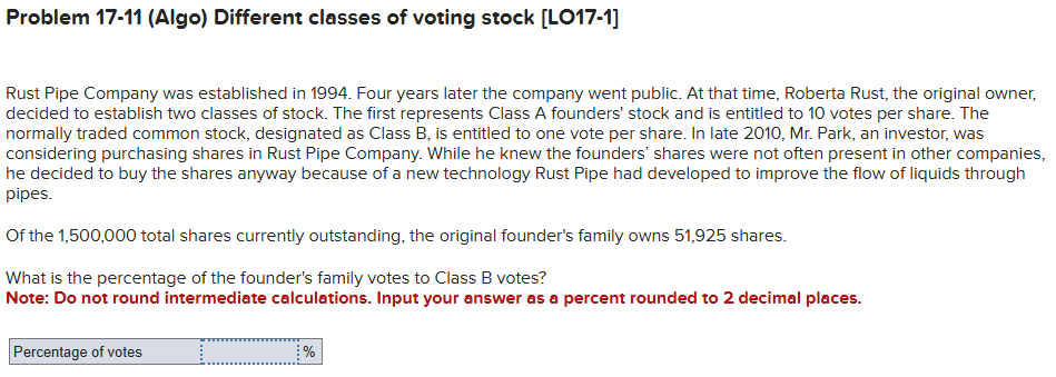 Problem 1 7 - 1 1 ( Algo ) Different classes of