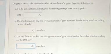 Let g ( t ) = 1 3 t 1 8 be the notal number of