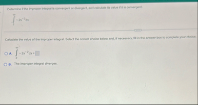 2 - 2 x - 2 d x Calculate The vible of the