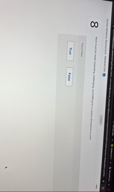 Human Relations Assessment - MANDATORY ( i )