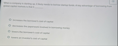 When a company is stapting up , it isely needs to