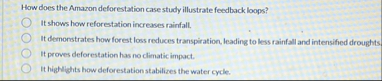 How does the Amazon deforestation case study