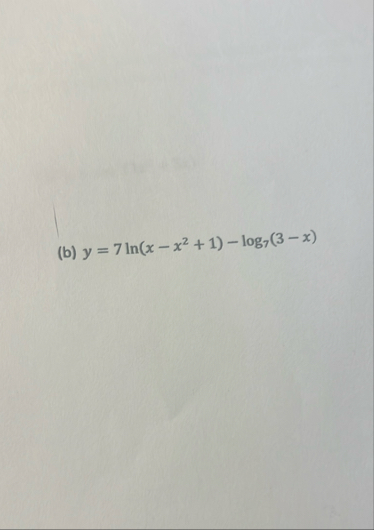 Find the derivative for the function ( b ) y = 7