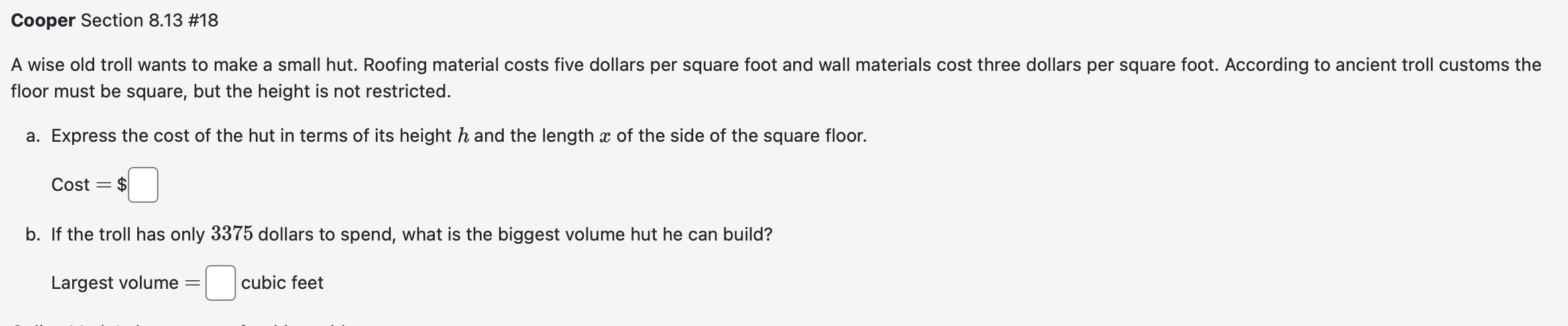 Cooper Section 8 . 1 3 \ # 1 8 A wise old troll
