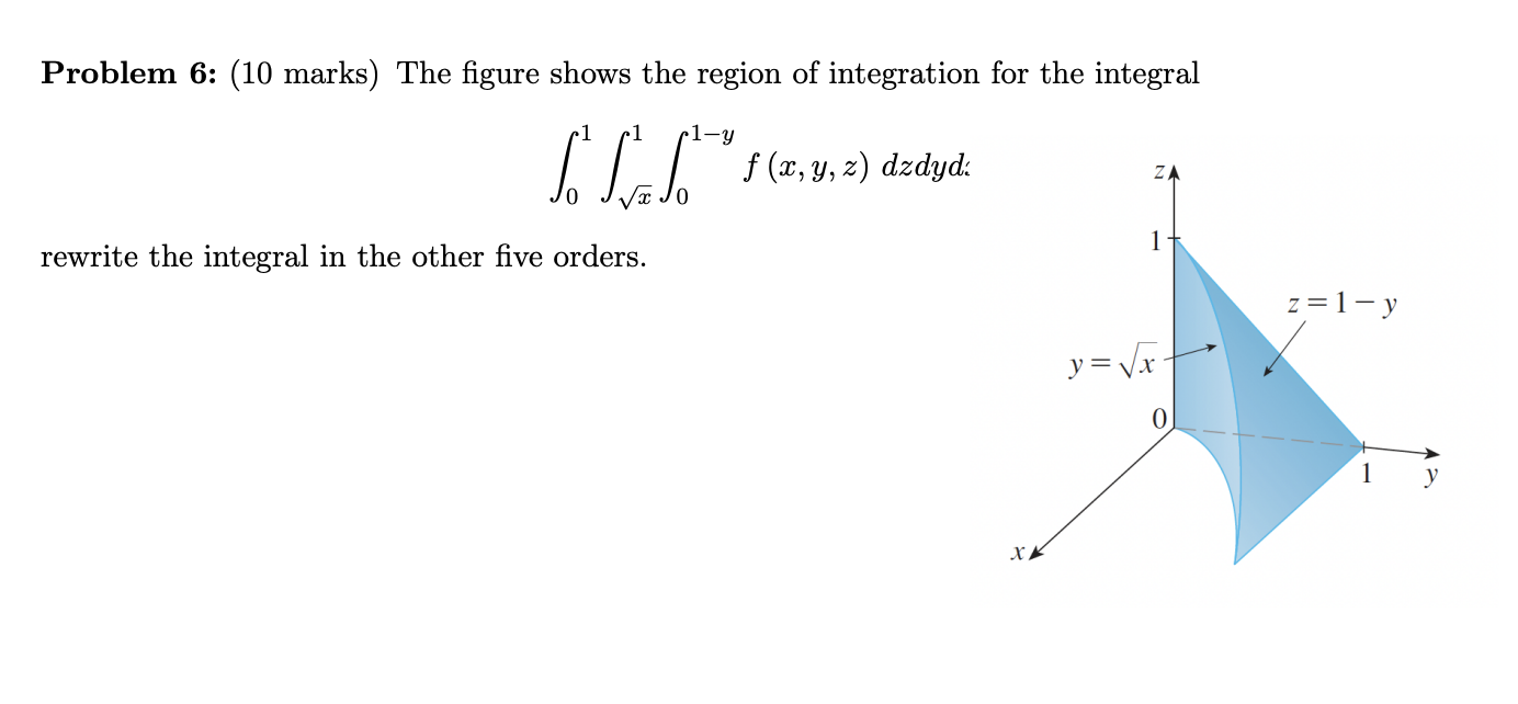 Problem 6 : ( 1 0 marks ) The figure shows the