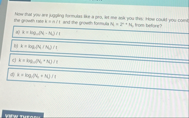 Now that you are juggling formulas like a pro,