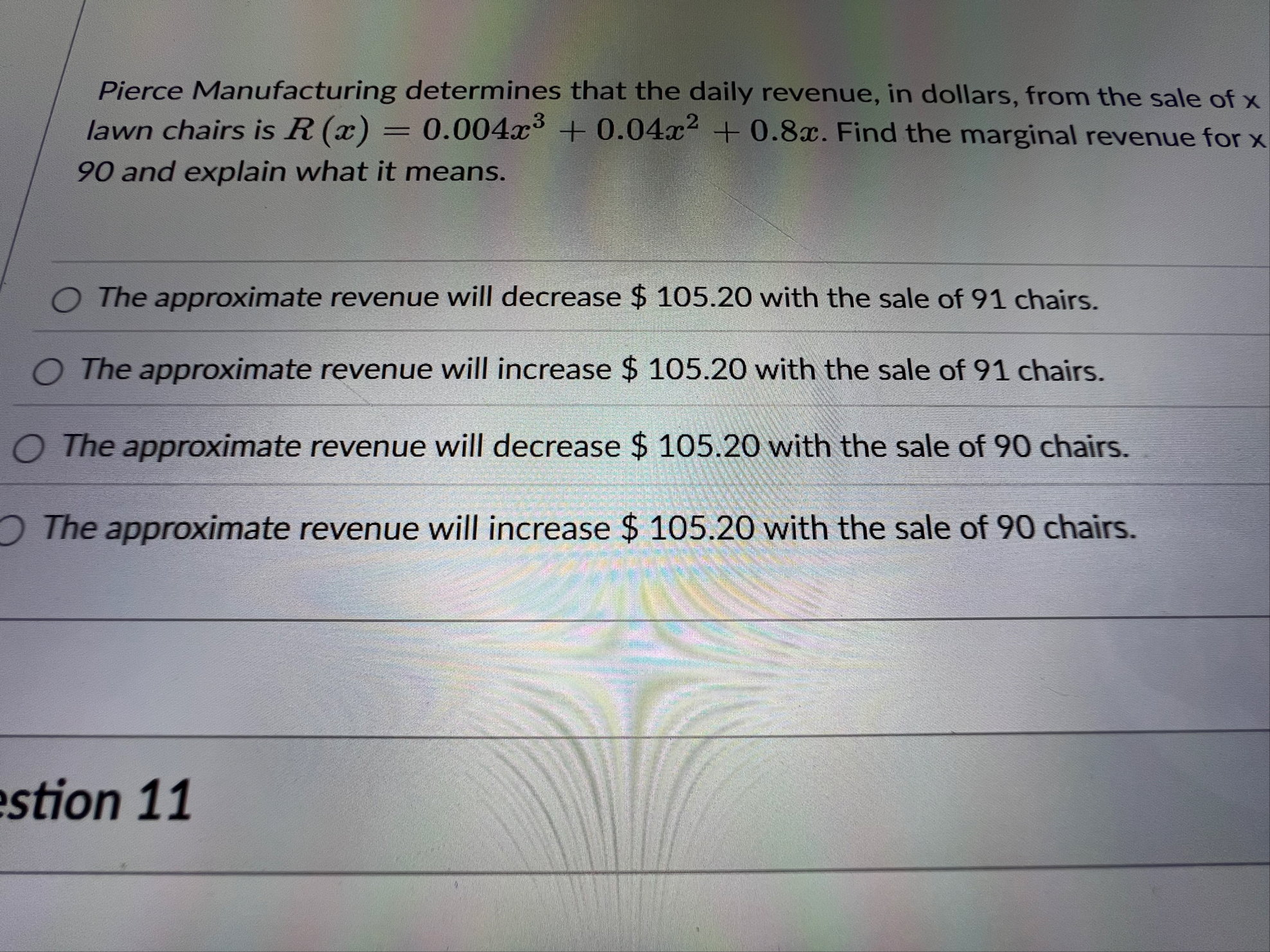 Pierce Manufacturing determines that the daily