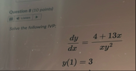 Question B ( 1 0 points ) 4 / sixten Solve the