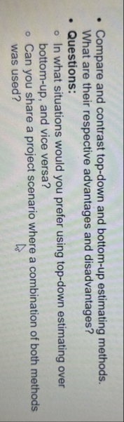Compare and contrast top - down and bottom - up