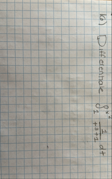 Differentiale 1 x 2 1 t 3 + 1 d t