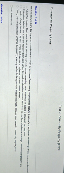 Test - Community Property ( 2 0 2 4 ) Community