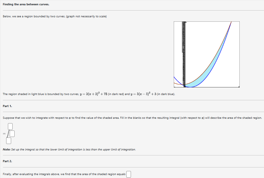Part 1 . Suppose that w e wish t o integrate with