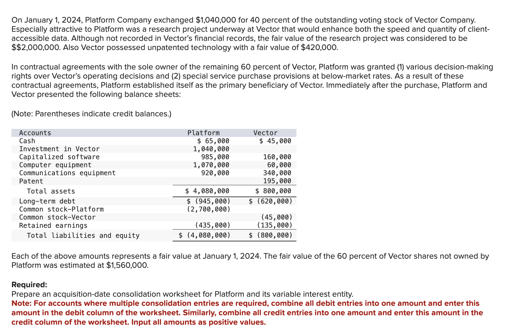 On January 1 , 2 0 2 4 , Platform Company