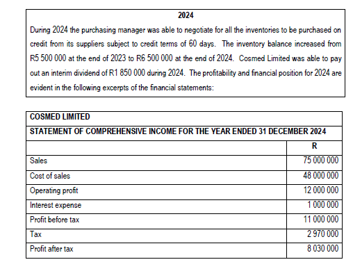 2 0 2 4 During 2 0 2 4 the purchasing manager was