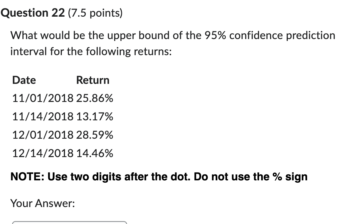 Question 2 2 ( 7 . 5 points ) What would be the