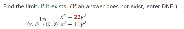 Find the l i m i t , i f i t exists. ( I f a n