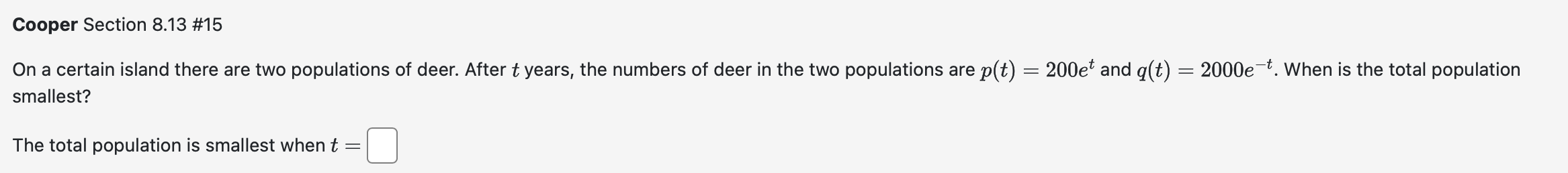 Cooper Section 8 . 1 3 # 1 5 O n a certain island