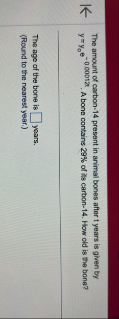 The amount of carbon - 1 4 present in animal