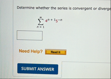 Determine whether the series is convergent or
