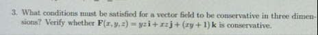 What conditions must be satisfied for a vector