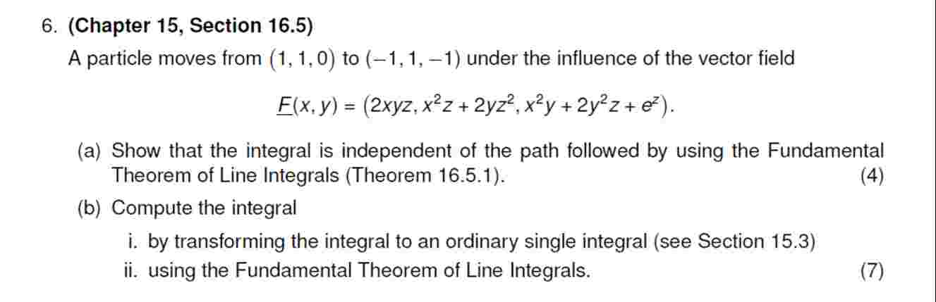 ( Chapter 1 5 , Section 1 6 . 5 ) A particle
