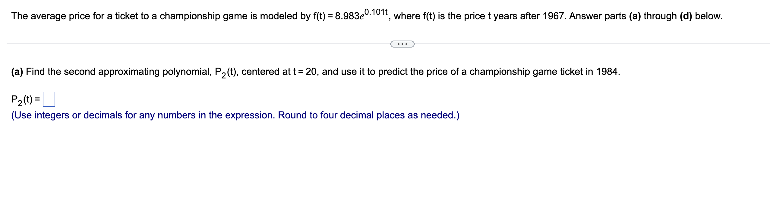 The average price for a ticket t o a championship