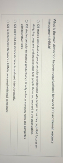 What is the main distinction between