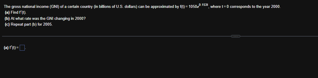 The gross national income ( G N I ) o f a certain