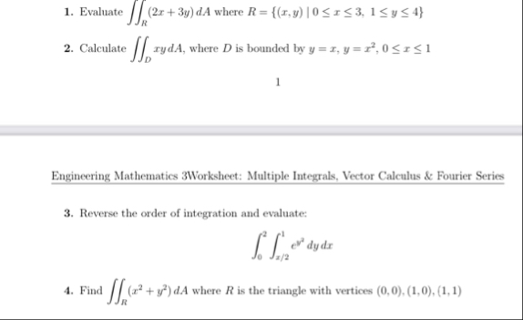 Evaluate R ( 2 x + 3 y ) d A where R = { ( x , y