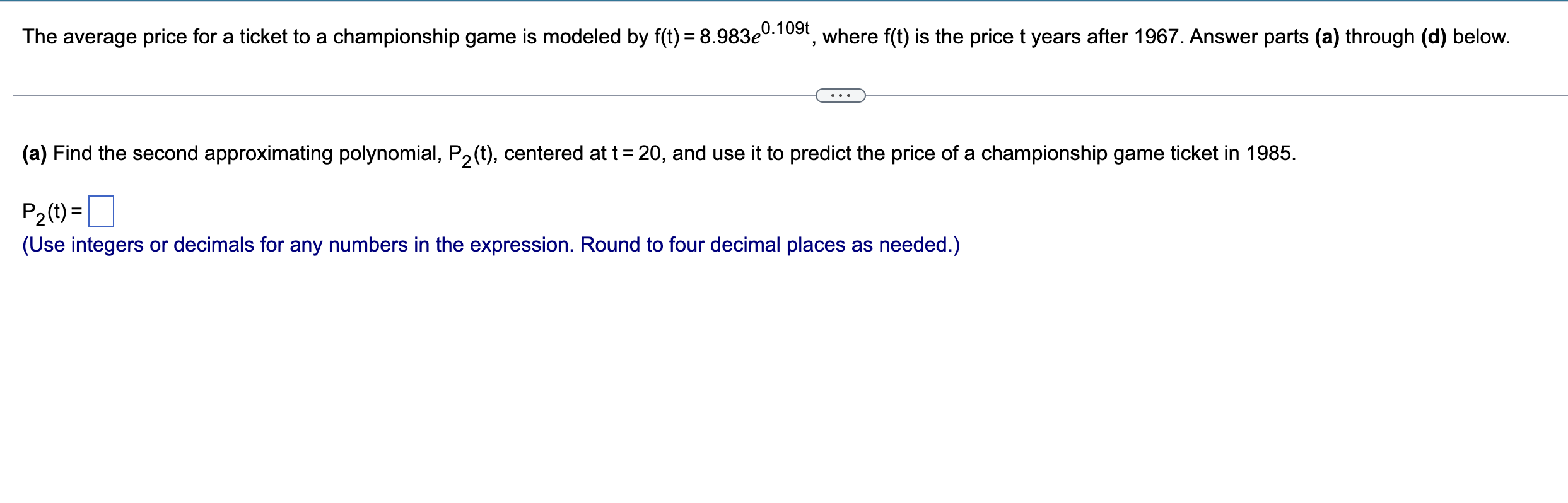 The average price for a ticket t o a championship