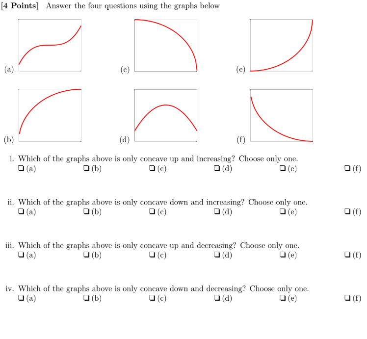 [ 4 Points ] Answer the four questions using the
