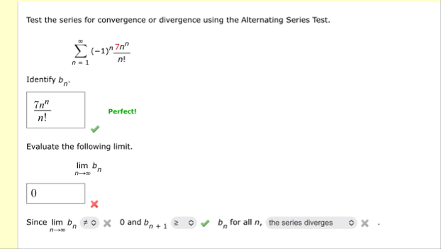 Test the series for convergence or divergence